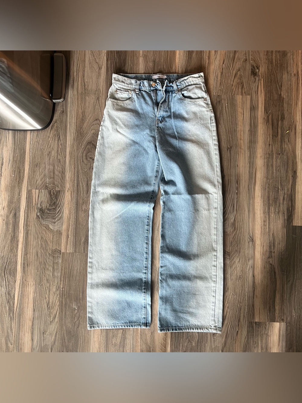 Adika Light Blue Relaxed Straight-Leg Jeans